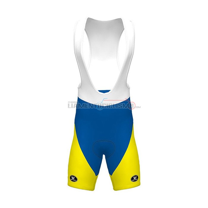 Abbigliamento Ciclismo Sport Vlaanderen-Baloise Manica Corta2021Blu Bianco Giallo